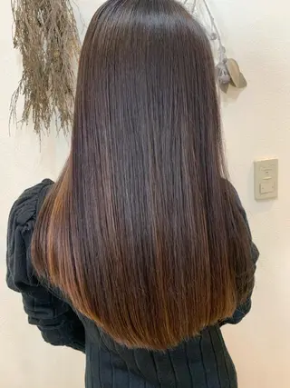 ロング トレンドパーマ 加藤菜月のヘアスタイル