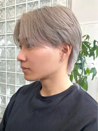 ショート カラー メンズ メンズブリーチ カラーhirokoのヘアスタイル