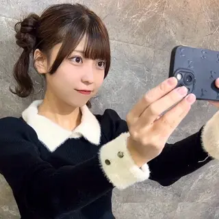 カラー ヘアアレンジ ゆ ののヘアスタイル