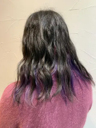 セミロング カラー ヘアアレンジ ミドウチ アヤカのヘアスタイル