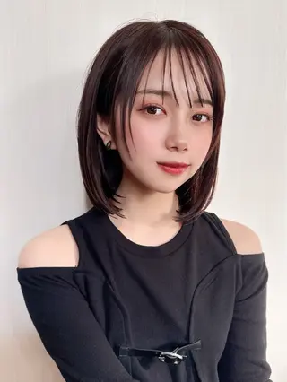 ミディアム 新宿/ 田口雄大のヘアスタイル