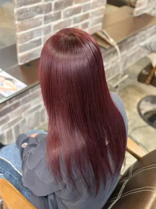 カラー ブリーチ/縮毛矯正/ 川野秀真のヘアスタイル