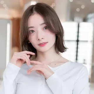 ミディアム 原宿/韓国/髪質改善 /レイヤー/ボブのヘアスタイル