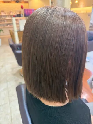 ミディアム 端野七海 縮毛矯正のヘアスタイル