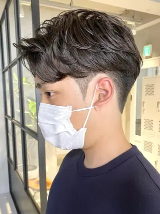 パーマ メンズ fifth原宿 宮部蓮のヘアスタイル