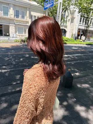 セミロング カラー naho✂︎bob/ layerのヘアスタイル