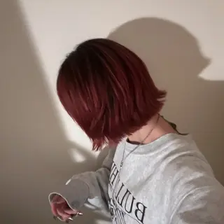 ショート カラー 透明感カラー/中崎町 fukaのヘアスタイル
