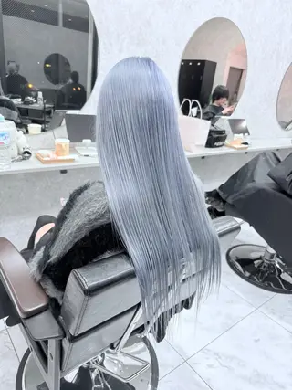 ロング カラー 🌈派手髪ハイトーン 🌈鈴木亮太🌈のヘアスタイル
