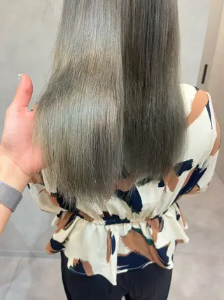 カラー 心美/ブリーチなし 透明感カラーのヘアスタイル