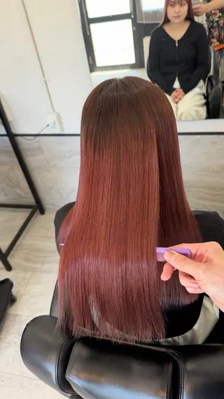 ロング パーマ ブリーチ/髪質改善/ メンズ/ KOKIのヘアスタイル