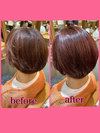 ショート カラー 大久保 陽子のヘアスタイル