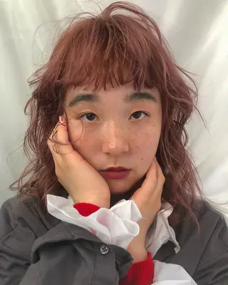 セミロング カラー ヘアアレンジ 早瀬裕之 パーマのヘアスタイル