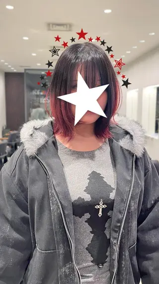 ミディアム 羽鳥 菜々子のヘアスタイル