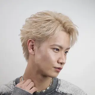 ショート カラー GLANZ 天神赤坂 メンズサロンのヘアスタイル