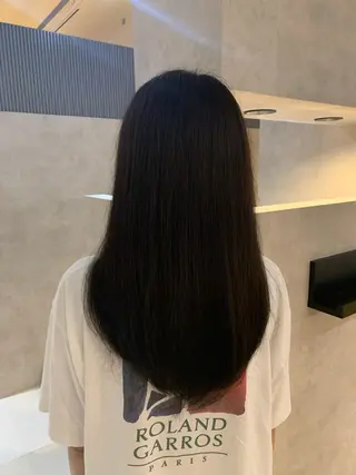 ロング 松元 裕樹のヘアスタイル