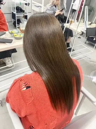 ロング カラー 前橋 姫奈のヘアスタイル