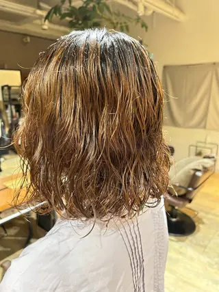 ショート パーマ 山形 梨沙のヘアスタイル