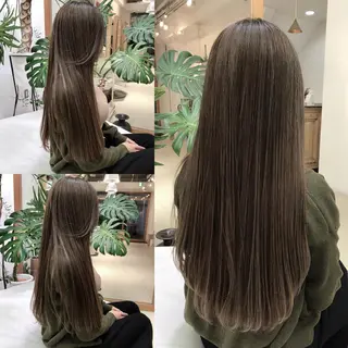 ロング カラー 平田 健一のヘアスタイル