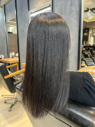 ロング カラー ヘアアレンジ キッズ ネイル マツエク・マツパ アイブロウ 透明感カラー🤎 ゆりのヘアスタイル