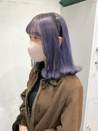 ミディアム 憧れの艶ハイトーンへ 🌙サイダサキのヘアスタイル