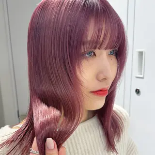 ミディアム カラー 高畑 恵莉 👒 暖色 / 艶髪 🧺のヘアスタイル