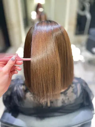 ミディアム 🌷ピンク/韓国風 暖色カラー ゆい🌷のヘアスタイル