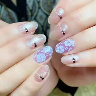 ミディアム カラー ネイル éclat エクラのネイルデザイン