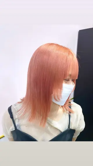 ミディアム カラー 色落ち綺麗透明感カラ /ボブ/ナカツヒカルのヘアスタイル