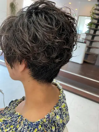 ショート パーマ 伊丹Pilina 山田のヘアスタイル