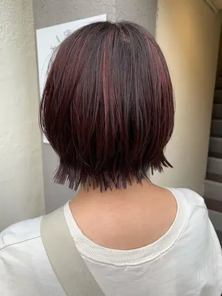 ミディアム Yuuki🌷名古屋 栄 カラー/ボブのヘアスタイル