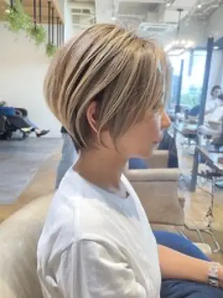 ショート 銀座/大人ショート/ 絶壁解消/若狭真央のヘアスタイル