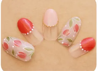 ネイル ネイル ルージュのネイルデザイン