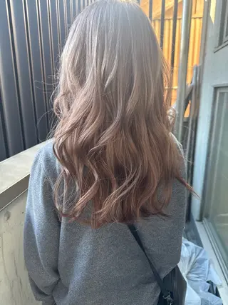 ミディアム ブリーチカラー✨ じょあ☆のヘアスタイル