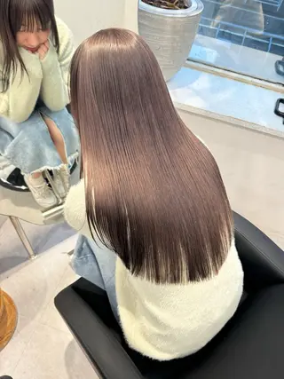 セミロング カラー 高畑 恵莉 👒 暖色 / 艶髪 🧺のヘアスタイル