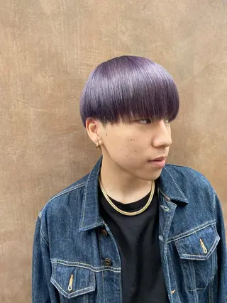 ショート カラー メンズ 艶髪と透明感を ‼️/若林のヘアスタイル