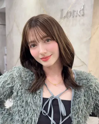 ミディアム 韓国ヘア/美髪矯正/ Haruna🦋のヘアスタイル