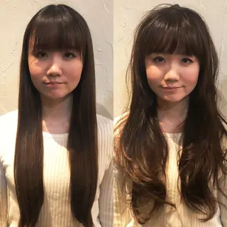 ロング 髪質改善縮毛矯正 専門店のヘアスタイル