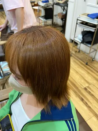 ミディアム カラー 🐰ハイトーンカラー 畠山 渡🐰のヘアスタイル