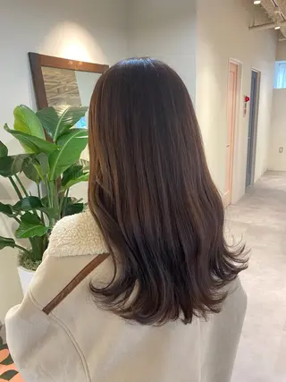 ロング カラー HANAME 原宿美容室のヘアスタイル