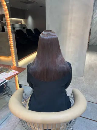 セミロング 縮毛矯正/髪質改善/ レイヤー/石井龍のヘアスタイル