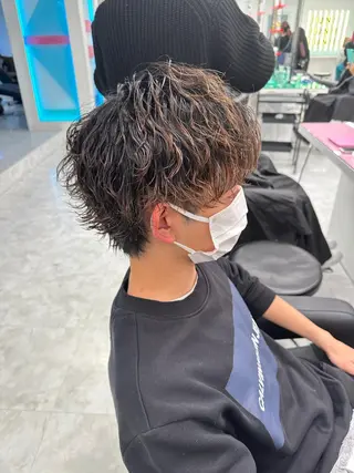 ショート カラー パーマ メンズ 【メンズサロン】 BLUCK 横浜のヘアスタイル