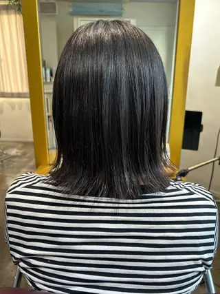 ミディアム 縮毛矯正／レイヤー／ 🩵mizukiのヘアスタイル