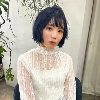 ミディアム カラー 韓国ヘア/ 髪質改善特化谷名勇輝のヘアスタイル