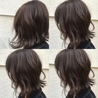 ミディアム 嶋崎 啓人のヘアスタイル