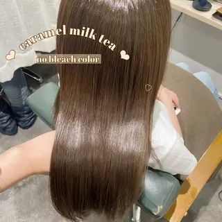 セミロング カラー arisa/艶カラー /透明感カラーのヘアスタイル