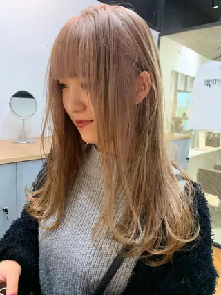 ロング カラー 怪我のため6月末 復帰予定田中瑞希🍃のヘアスタイル