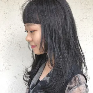 セミロング カラー 艶髪育成サロン 京橋　shinのヘアスタイル