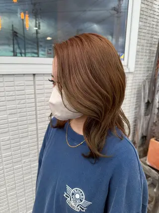 ミディアム 木村 彩花のヘアスタイル