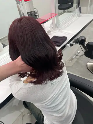 セミロング カラー 履歴修正屋さん／ ブロンド／ホワイトのヘアスタイル