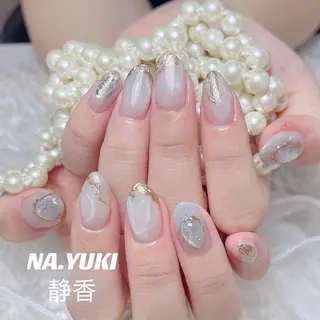 キッズ ネイル マツエク・マツパ アイブロウ ヘアアレンジ メンズ カラー パーマ セミロング YUKI 💗 渋谷店のネイルデザイン